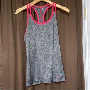 Grey and Pink Champion Tank Top